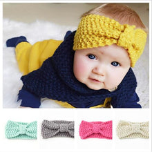 Load image into Gallery viewer, Cute Baby Headband Knitted Infant Turban Head Warm head band Toddler Headwear Hair Band Birthday Gift For Kids