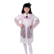 Load image into Gallery viewer, Yuding Waterproof Plastic kids-raincoat for girls boys Impermeable Poncho Children school bag rain cover Rain coat Jacket set