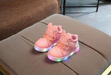 Load image into Gallery viewer, Girls Shoes Children's shining stars luminous LED sports cartoon Boots