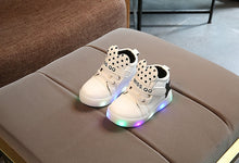 Load image into Gallery viewer, Girls Shoes Children's shining stars luminous LED sports cartoon Boots
