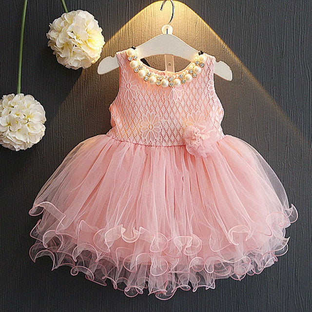 Load image into Gallery viewer, Kid Summer Dress Girl Lace Flower Cute Little Princess Dresses Children Girls' Clothing For Birthday Party Tulle Tutu Dress