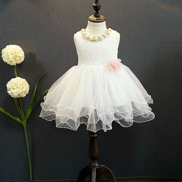 Load image into Gallery viewer, Kid Summer Dress Girl Lace Flower Cute Little Princess Dresses Children Girls' Clothing For Birthday Party Tulle Tutu Dress