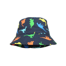 Load image into Gallery viewer, Popular Children Boy Sun Hat Summer Cotton Bucket Cap Baby Kids Animal Dinosaur Sunhat
