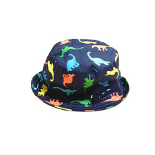 Load image into Gallery viewer, Popular Children Boy Sun Hat Summer Cotton Bucket Cap Baby Kids Animal Dinosaur Sunhat