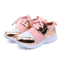 Load image into Gallery viewer, Kids Shoes Children Sneakers Girls Sport Shoes Fashion Sneakers Anti Slip Pink Cross-tied Kid Sneakers Casual Flat Shoes  D30