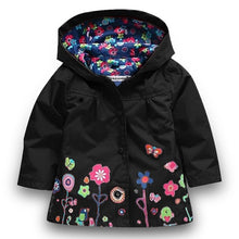 Load image into Gallery viewer, Raincoat Toddler hooded frog Ladybug flower Dinosaur pattern Waterproof Coat For Girls And Boys Children Kids Outwear