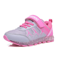 Load image into Gallery viewer, Fashion kids shoes lights Girls Led USB Recharge Glowing Shoes Children's Boys Hook Loop Shoes Led Luminous Sneakes Size 25-37