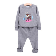 Load image into Gallery viewer, Humor Bear Autumn Kids Baby Girl Clothes Long Sleeve T-shirt+Grid Skirt +bowknot Casual 3PCS suits Student Girls' Clothing Sets