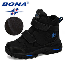 Load image into Gallery viewer, BONA 2019 New Popular Style Winter Children's Snow Boots Boys Girls Fashion Waterproof Warm Shoes Kids Thick Mid Non-Slip Boots