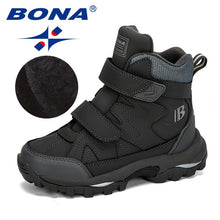 Load image into Gallery viewer, BONA 2019 New Popular Style Winter Children's Snow Boots Boys Girls Fashion Waterproof Warm Shoes Kids Thick Mid Non-Slip Boots