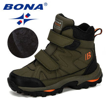 Load image into Gallery viewer, BONA 2019 New Popular Style Winter Children's Snow Boots Boys Girls Fashion Waterproof Warm Shoes Kids Thick Mid Non-Slip Boots