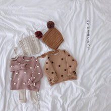 Load image into Gallery viewer, Girls' autumn winter pullover sweaters toddler baby clothing litttle 3D balls  long sleeved babies sweaters kids knitwear 1-5T
