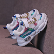 Load image into Gallery viewer, ULKNN  new girls sports shoes wild big children autumn boy soft bottom breathable children's shoes kids casual shoes blue