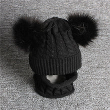 Load image into Gallery viewer, Baby Hat Pompon Winter Scarf Children Hat Knitted Cute Cap For Girls Boys Casual Solid Color Girls Hat Baby Cap