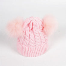 Load image into Gallery viewer, Baby Hat Pompon Winter Scarf Children Hat Knitted Cute Cap For Girls Boys Casual Solid Color Girls Hat Baby Cap
