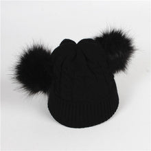 Load image into Gallery viewer, Baby Hat Pompon Winter Scarf Children Hat Knitted Cute Cap For Girls Boys Casual Solid Color Girls Hat Baby Cap