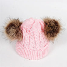 Load image into Gallery viewer, Baby Hat Pompon Winter Scarf Children Hat Knitted Cute Cap For Girls Boys Casual Solid Color Girls Hat Baby Cap