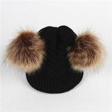 Load image into Gallery viewer, Baby Hat Pompon Winter Scarf Children Hat Knitted Cute Cap For Girls Boys Casual Solid Color Girls Hat Baby Cap