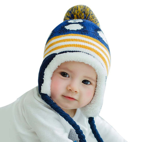 Kids Girls Boys Hats Winter Warm Baby Accessories Colorful Children Hedging Cap Hat Cute Penguin Newborn Baby Hat