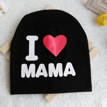 Load image into Gallery viewer, I LOVE PAPA / MAMA Cap Cute Letter Print Warm Hat For Newborn Kids