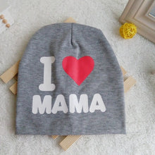 Load image into Gallery viewer, I LOVE PAPA / MAMA Cap Cute Letter Print Warm Hat For Newborn Kids
