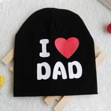 Load image into Gallery viewer, I LOVE PAPA / MAMA Cap Cute Letter Print Warm Hat For Newborn Kids
