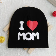 Load image into Gallery viewer, I LOVE PAPA / MAMA Cap Cute Letter Print Warm Hat For Newborn Kids