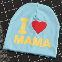 Load image into Gallery viewer, I LOVE PAPA / MAMA Cap Cute Letter Print Warm Hat For Newborn Kids