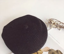 Load image into Gallery viewer, kids children Cool Wind Children Knitted Berets Winter and Autumn Curling Pumpkin Hat Painter's Cap Baby's Wool Cap