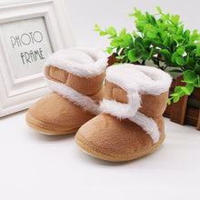 Load image into Gallery viewer, Warm Newborn Toddler Boots Winter First Walkers baby Girls Boys Shoes Soft Sole Fur Snow Booties for 0-18M