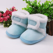 Load image into Gallery viewer, Warm Newborn Toddler Boots Winter First Walkers baby Girls Boys Shoes Soft Sole Fur Snow Booties for 0-18M