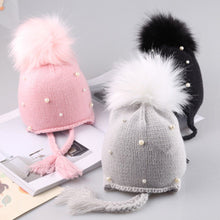 Load image into Gallery viewer, Cute kid babies Beanies caps Crochet Winter Warm Knit Hats Baby Boy Girl