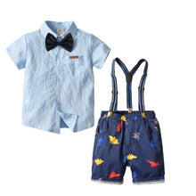 Load image into Gallery viewer, New Boys' Cotton Baby Clothes Cute Shirt+Jeans Shorts