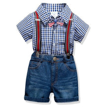 Load image into Gallery viewer, New Boys' Cotton Baby Clothes Cute Shirt+Jeans Shorts