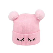 Load image into Gallery viewer, Baby Hat Pompon Winter Scarf Children Hat Knitted Cute Cap For Girls Boys Casual Solid Color Girls Hat Baby Cap