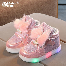 Load image into Gallery viewer, Size 21-30 Children's Led Sneakers Girls Glowing Kids Shoes for Girls Luminous Girls Sneakers Baby Kid Shoes with Backlight Sole
