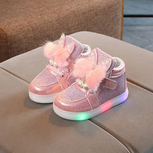Load image into Gallery viewer, Size 21-30 Children's Led Sneakers Girls Glowing Kids Shoes for Girls Luminous Girls Sneakers Baby Kid Shoes with Backlight Sole