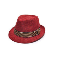 Load image into Gallery viewer, Fashion Baby Hat Baby Cap Children Kid Summer Beach Straw Hat Jazz Cap For Boy Girl Outdoor Hat Photography Prop Trilby Sunhat