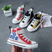 Load image into Gallery viewer, Kids Shoes Canvas High Top Children's Sneakers Boys Girls Casual Shoes Korean Breathable Student Sport Shoes Sapato Infantil