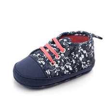 Load image into Gallery viewer, Unicorn graffiti newborn baby girl boys shoes soft shoes dinosaur printing infant toddler hard bottom crib shoes first walking s