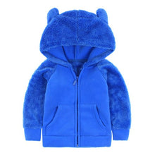 Load image into Gallery viewer, SVELTE Fall Winter for Children Boys' Fur Soft Fleece Hoody Girls Hooded Jacket Outerwear Coat Clothing with Cartoon Bear Ears