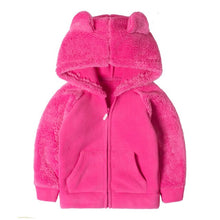 Load image into Gallery viewer, SVELTE Fall Winter for Children Boys' Fur Soft Fleece Hoody Girls Hooded Jacket Outerwear Coat Clothing with Cartoon Bear Ears