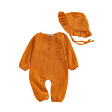 Load image into Gallery viewer, Infant Baby Boy Girl Jumpsuit Romper With Hat  Sleepsuit 0-24M