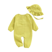 Load image into Gallery viewer, Infant Baby Boy Girl Jumpsuit Romper With Hat  Sleepsuit 0-24M