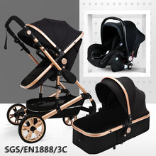 Load image into Gallery viewer, Baby Born Carriage, Foldable stroller gear multifunctional bed