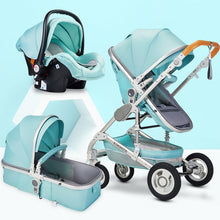 Load image into Gallery viewer, Baby Born Carriage, Foldable stroller gear multifunctional bed