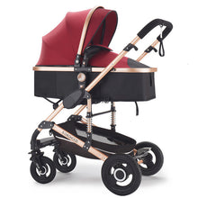 Load image into Gallery viewer, Baby Born Carriage, Foldable stroller gear multifunctional bed
