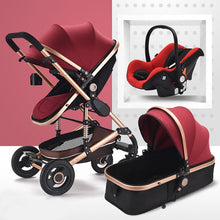 Load image into Gallery viewer, Baby Born Carriage, Foldable stroller gear multifunctional bed