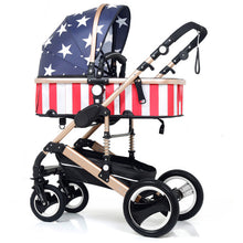 Load image into Gallery viewer, Baby Born Carriage, Foldable stroller gear multifunctional bed