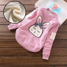 Load image into Gallery viewer, New fashion girls' sweaters 2-14 years children sweaters winter thick girls fashion clothing  T801
